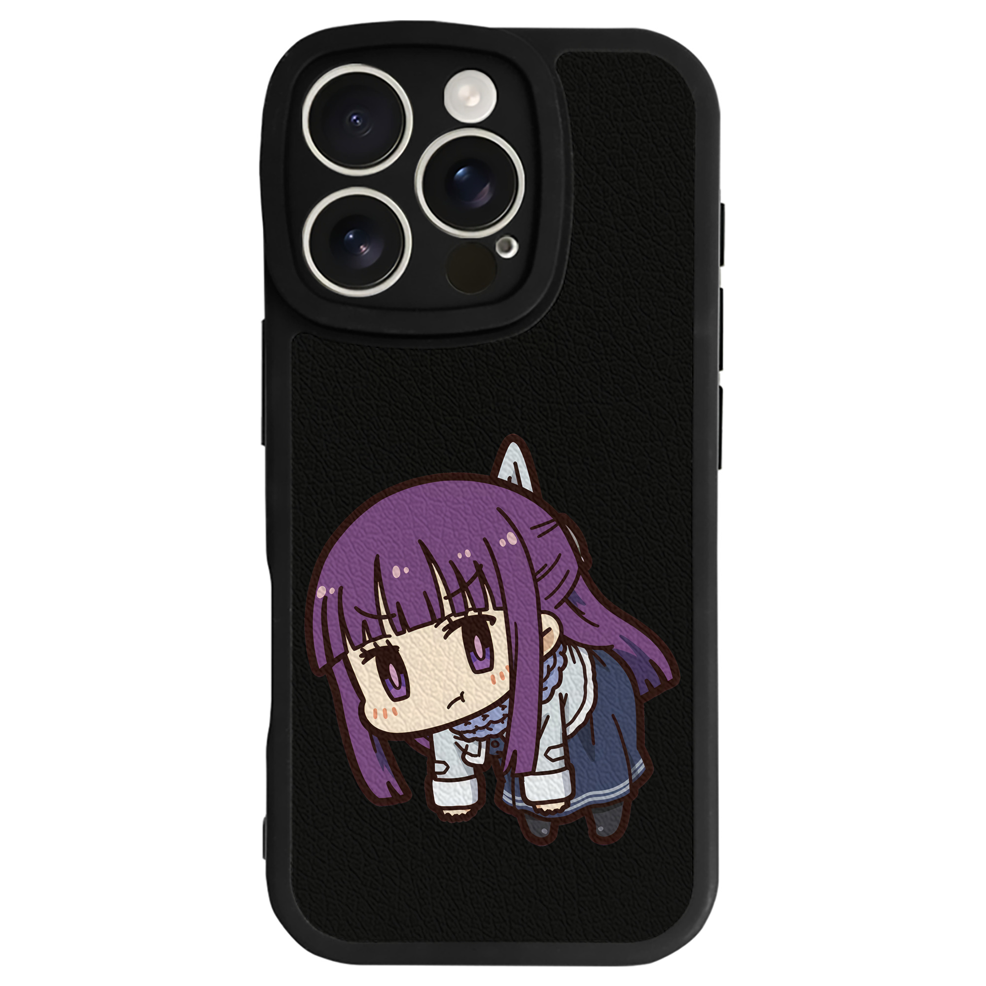 （画像用） 葬送のフリーレン Frieren 【iPhone 16シリーズ対応】シリコンスマホケース（レザー調） 材質：シリコン